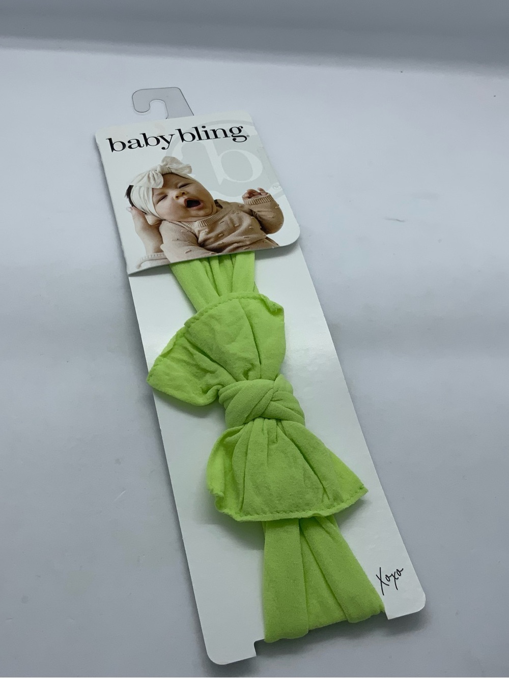 Baby Bling Lime Green Knot Headwrap - Baby Bling